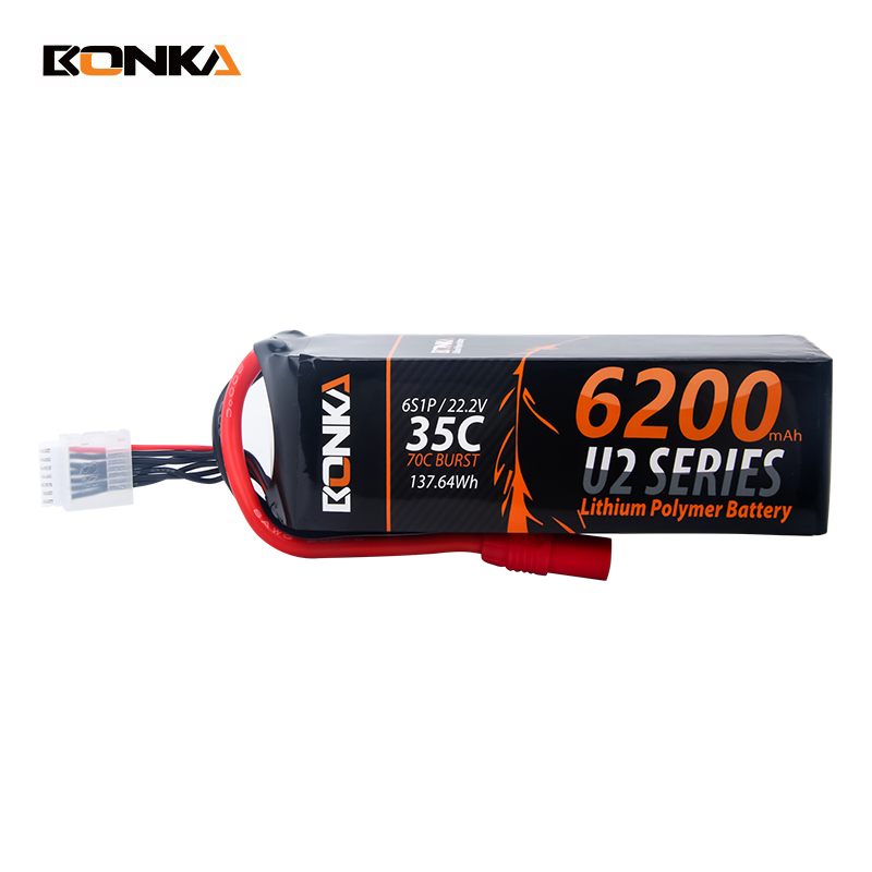 BONKA 6200mAh 180C 6S LiPo Battery for RC Helicopter